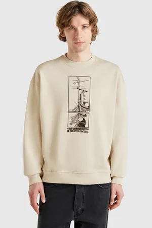 Benetton Sweatshirt Mit Aufdruck