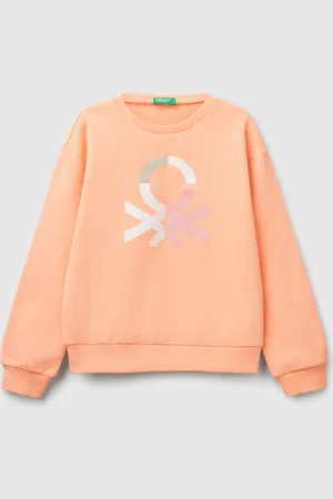 Benetton Sweater Mit Glitzerdruck