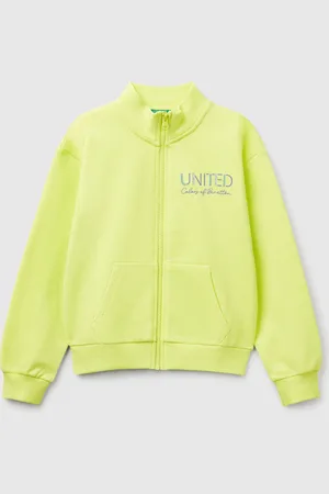 Benetton Sweatshirt Mit Reißverschluss Und Hohem Kragen
