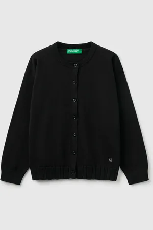 Benetton Strickjacke Mit Rundhalsausschnitt Aus Reiner Baumwolle
