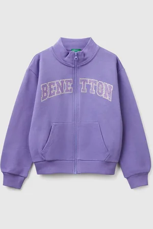 Benetton Sweatshirt Mit Reißverschluss Und Hohem Kragen