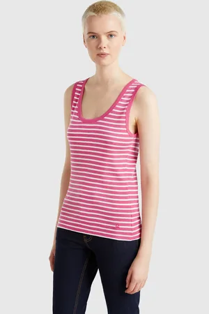 Benetton Gestreiftes Tanktop Aus 100 % Baumwolle