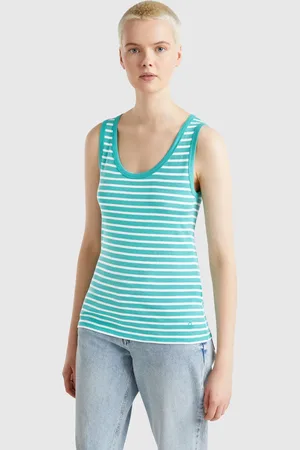 Benetton Gestreiftes Tanktop Aus 100 % Baumwolle