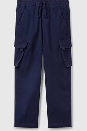 Benetton Schmal Geschnittene Cargohose