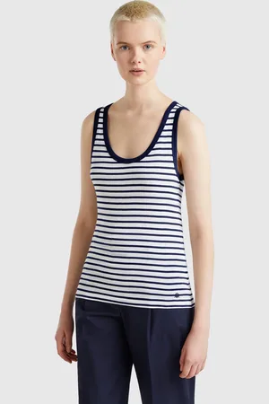 Benetton Gestreiftes Tanktop Aus 100 % Baumwolle