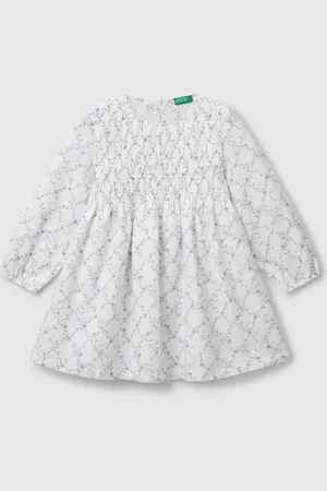 Benetton Blumenkleid Aus Baumwolle