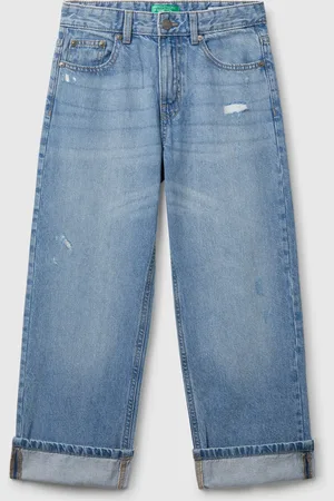 Benetton Gerade Jeans Mit Rissen