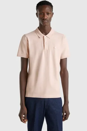 Benetton Slim Fit Poloshirt In Puderrosa
