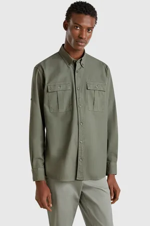 Benetton Schmal Geschnittenes Button-down-hemd