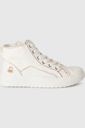 Benetton High-top-sneaker Mit Denim-effekt