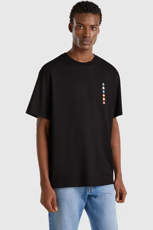 Benetton Übergroßes T-shirt Mit Aufnäher
