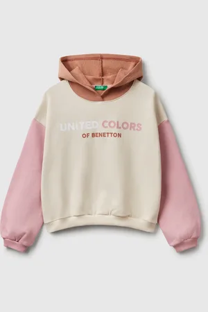 Benetton Sweatshirt Mit Druck Und Kapuze