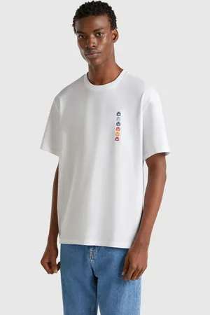 Benetton Übergroßes T-shirt Mit Aufnäher