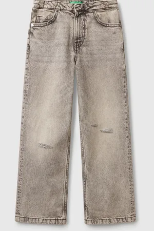 Benetton Gerade Jeans Mit Rissen