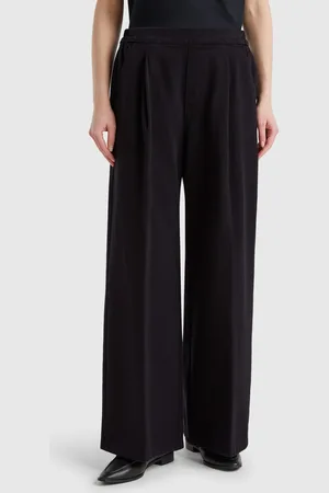 Benetton Palazzo-hose Mit Hohem Bund