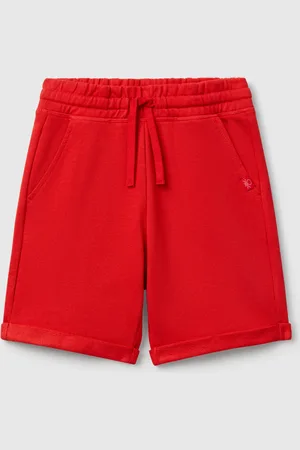 Benetton Bermudashorts Aus Reinem Baumwollfleece
