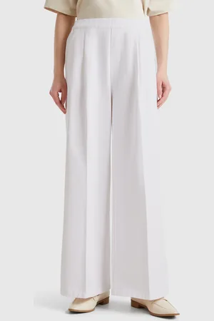 Benetton Palazzo-hose Mit Hohem Bund