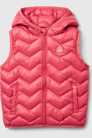 Benetton Wattierte Weste Mit Kapuze