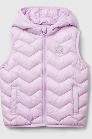 Benetton Wattierte Weste Mit Kapuze
