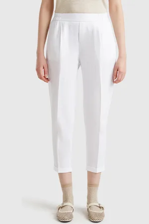 Benetton Kurze Hose Aus 100 % Leinen