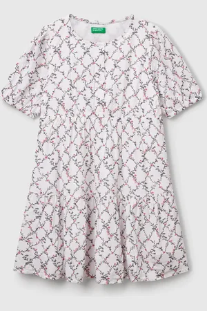 Benetton Fließendes Blumenkleid