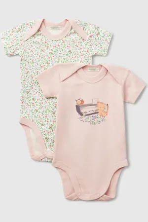 Benetton Zwei Kurzarm-bodys