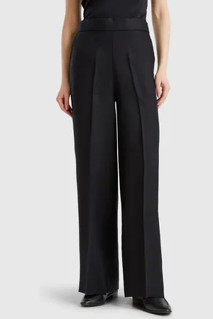 Benetton Palazzo-hose Aus 100 % Leinen