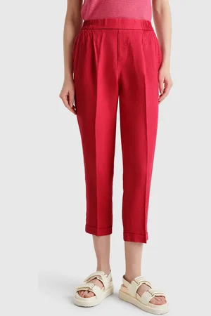Benetton Kurze Hose Aus 100 % Leinen