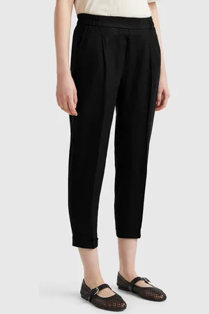 Benetton Kurze Hose Aus 100 % Leinen