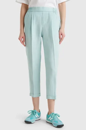Benetton Kurze Hose Aus 100 % Leinen