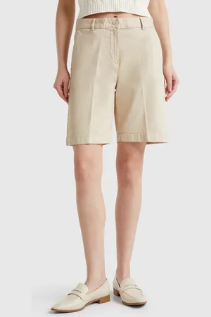 Benetton Bermudashorts Mit Bündchen Aus Stretch-baumwolle