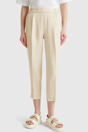 Benetton Kurze Hose Aus 100 % Leinen
