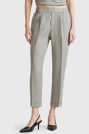 Benetton Kurze Hose Aus 100 % Leinen