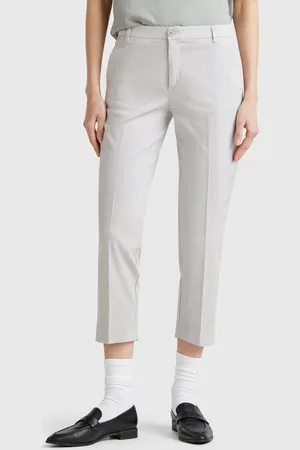 Benetton Kurze Chinohose Aus Stretch-baumwolle