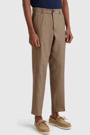 Benetton Chinos Aus Reinem Leinen