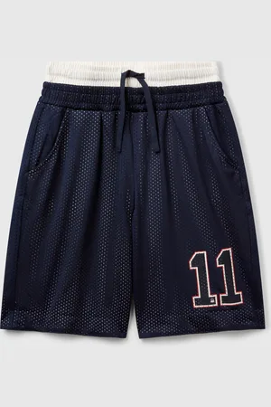 Benetton Mesh-bermudashorts Im Basketball-stil
