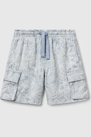 Benetton Cargo-bermudashorts Mit Tropischem Print