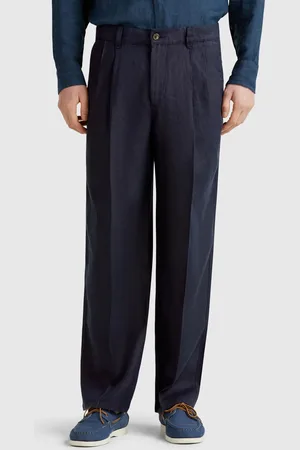 Benetton Lockere Chinos Aus Reinem Leinen