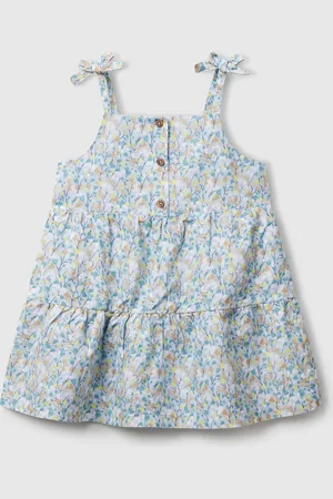 Benetton Volantkleid Mit Blumenprint