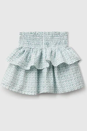 Benetton Blumenrock Mit Volants