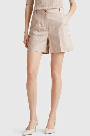 Benetton Kurze Nadelstreifenhose