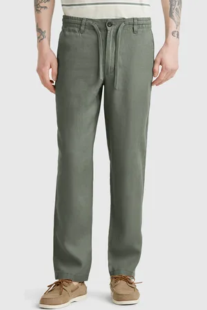 Benetton Hose Mit Kordelzug Aus Reinem Leinen