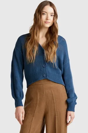 Benetton Strickjacke Aus 100 % Baumwolle