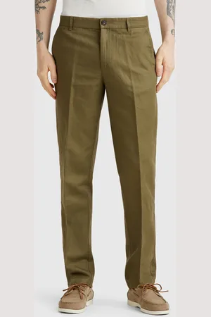 Benetton Slim-fit-chinohose Aus Leinenmischung