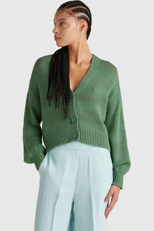 Benetton Strickjacke Aus 100 % Baumwolle