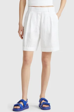 Benetton Bermudashorts Aus 100 % Leinen