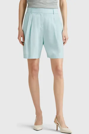Benetton Bermudashorts Aus 100 % Leinen
