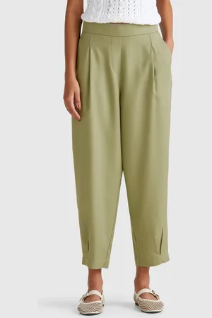 Benetton Fließende Hose Mit Falten