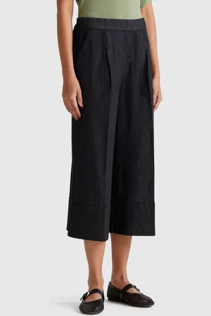 Benetton Weite Jeans Mit Bündchen