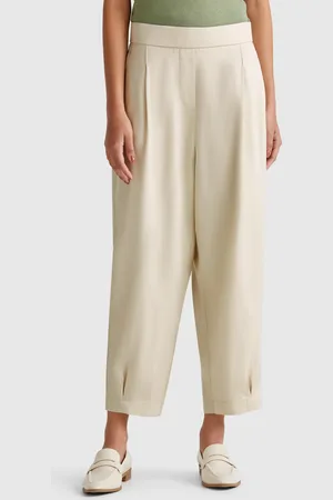Benetton Fließende Hose Mit Falten